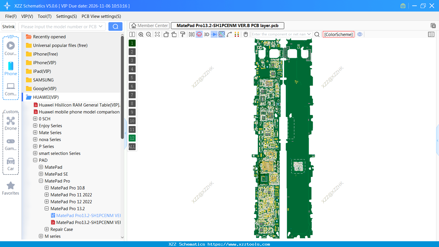 MatePad Pro13.2-SH1PCENM VER.B PCB Layer